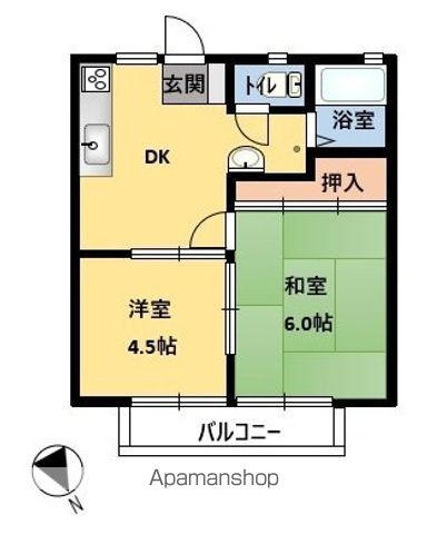 平木ハイツの間取り写真