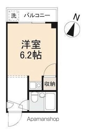 フジマンション[1R/18.3m2]の間取図
