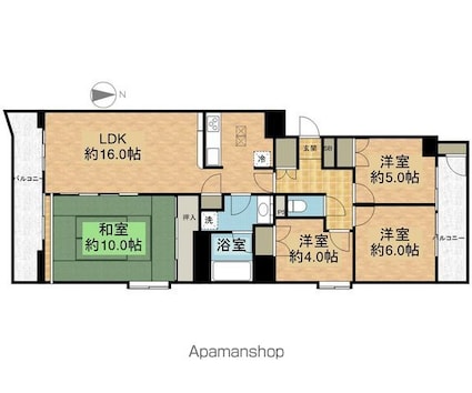 ダイアシティ２０００茂庭Ａ２ＲＩＤＧＥ[4LDK/87.71m2]の間取図