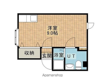 ＰＲＥＳＴＥＩＧＥβ[1R/21.87m2]の間取図