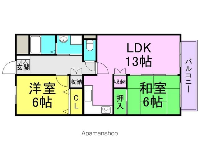 ロイヤルハイム里中の間取り写真