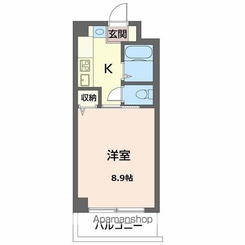泉川マンション 406 ｜ 香川県高松市林町2543-10（賃貸マンション1K・4階・25.60㎡） その2