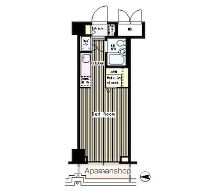 松本ビル[1R/19.44m2]の間取図