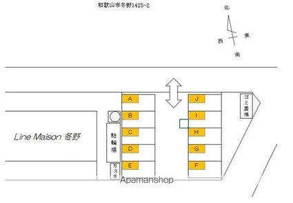 リアンメゾン冬野[1LDK/49m2]の配置図