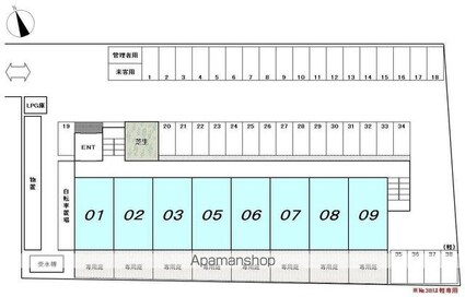 アコール・ヴィラ[2DK/44.8m2]の配置図