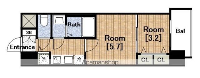S−RESIDENCE日本橋QUALIERの間取り写真