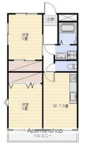 プレステージプチメゾンの間取り写真