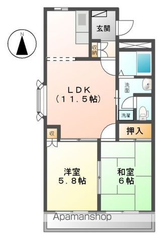 アルシオン壱番館の間取り写真