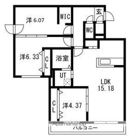 HIGHLIGHT FUKUZUMIの間取り写真