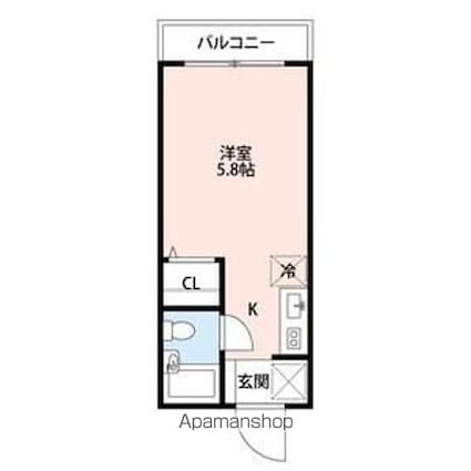 藤井ビル[1R/16.94m2]の間取図