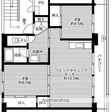 【ビレッジハウス大和Ⅱ１号棟の間取り】