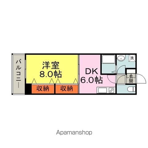 福岡市東区和白のマンションの間取り