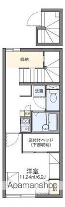 レオパレスフルール[1K/26.11m2]の間取図
