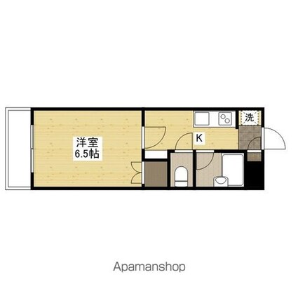 ＡＭＡＬＦＩ　９０[1K/21.6m2]の間取図