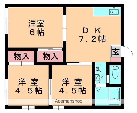 フラット祐光の間取り写真