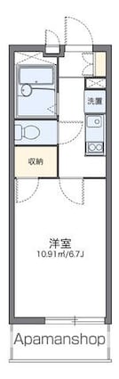 レオパレスヴィクトワール[1K/20.81m2]の間取図