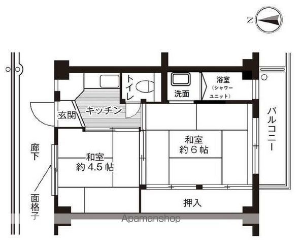 ビレッジハウス春日I6号棟の間取り写真
