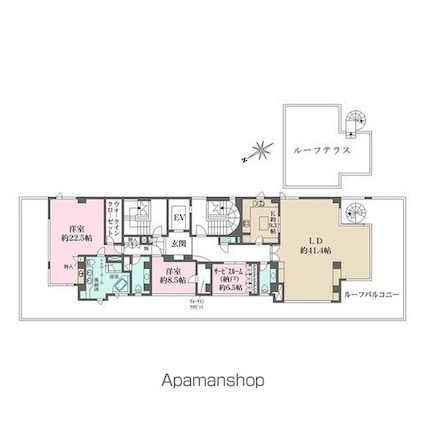 ＢｌｏｓｓｏｍＴｅｒｒａｃｅ[2SLDK/215.97m2]の間取図