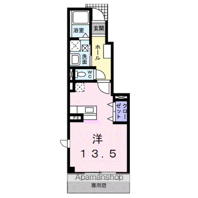イーストパーク　Ⅰ[1R/35.18m2]の間取図