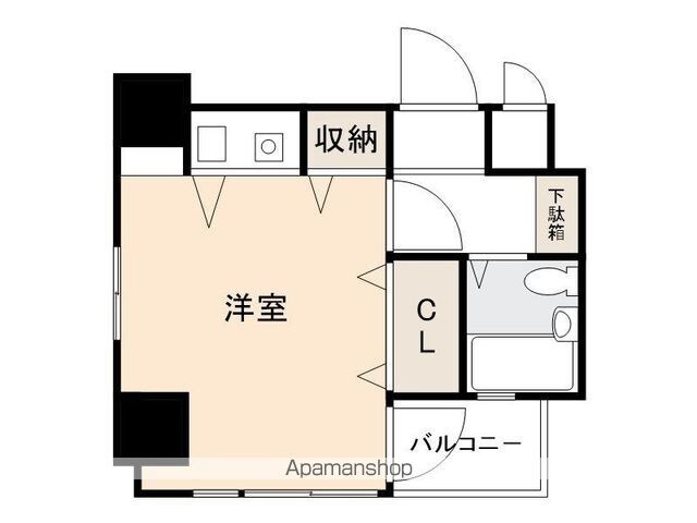 ダイアパレス中央町[1R/19.11m2]の間取図