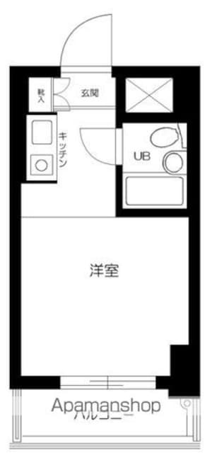 東京都武蔵野市境南町２丁目[1R/15.6m2]の間取図