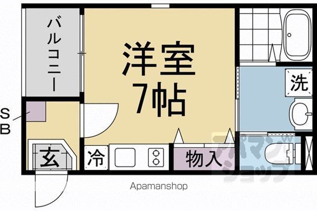 ハーモニーテラス唐橋門脇町の間取り写真