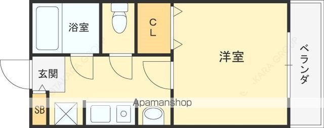 ステラハウス4−1000の間取り写真