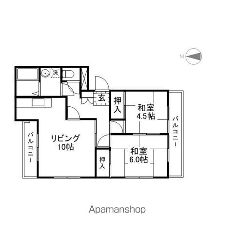 マンション平津の間取り写真