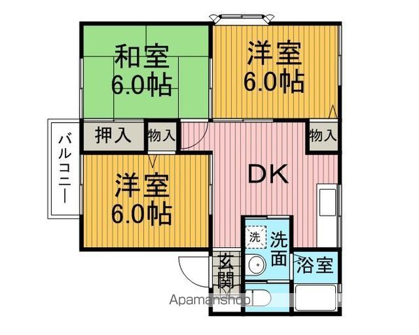リルパーム南林間の間取り写真
