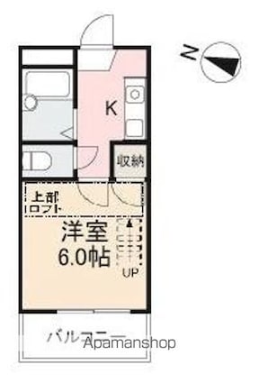 福岡レジデンスＣ[1K/18m2]の間取図