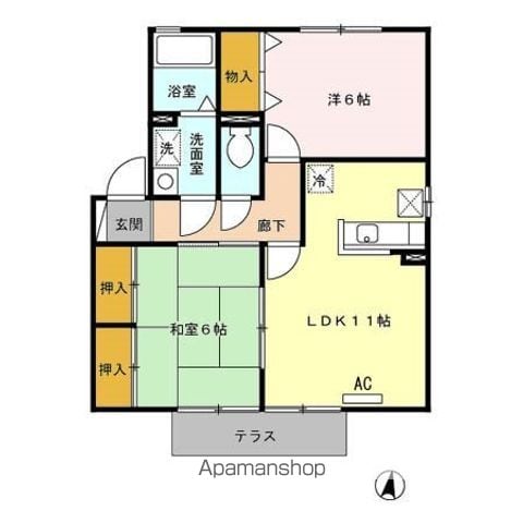 セジュールマーサ A棟の間取り写真