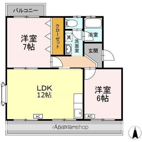 コトー萩の間取り写真