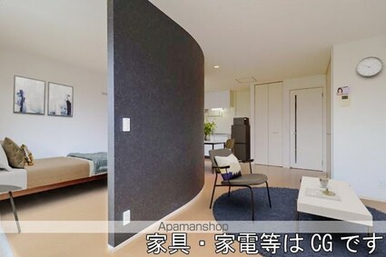 岡山県岡山市北区平田[1LDK/45.04m2]のリビング・居間