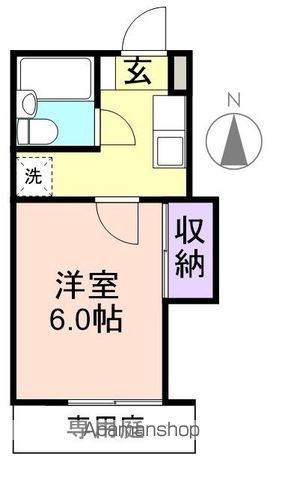 和歌山市栄谷のアパートの間取り