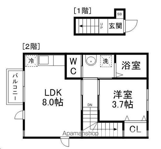 コンフォール萩野町Iの間取り写真