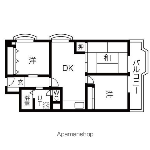 イトーピア舟入マンションの間取り写真