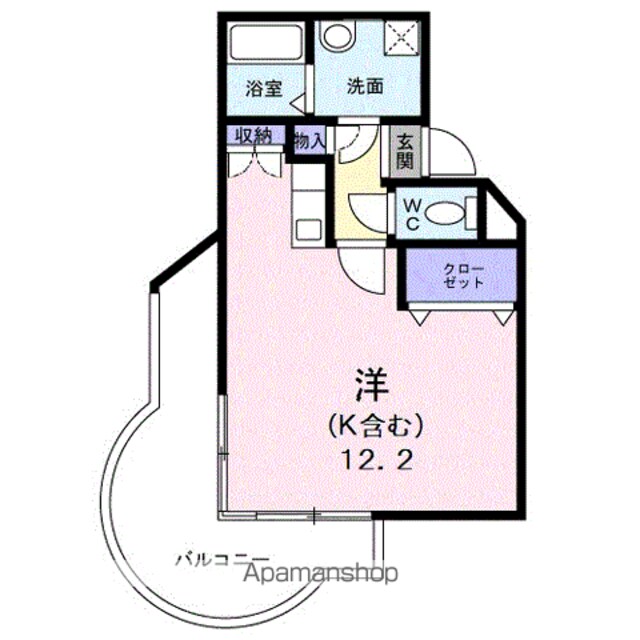 ララ・クレスト境野[1R/29.32m2]の間取図