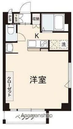 富士ヒルズ[1K/36m2]の間取図