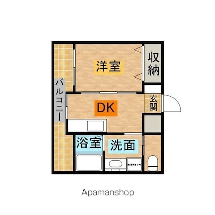 グランデュールマンション[1DK/28.94m2]の間取図