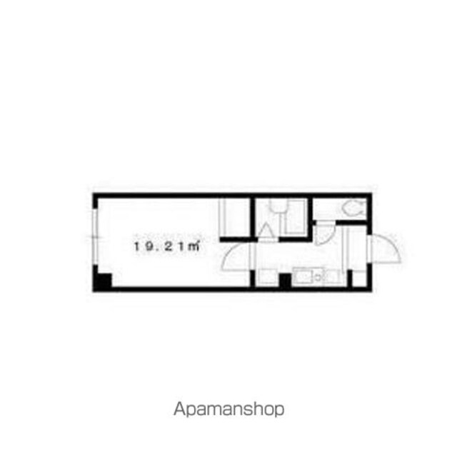 セント・ティアラ[1K/19.21m2]の間取図