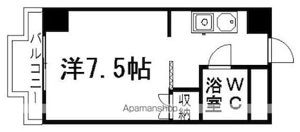 長野県長野市大字稲葉[1K/23m2]の間取図
