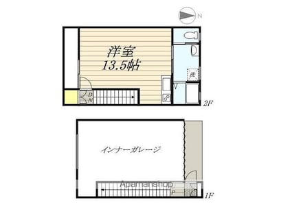 ＳＵＮ－Ｃｕｂｅ[1R/61.75m2]の間取図