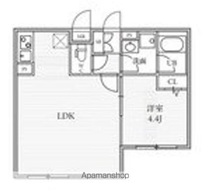 ＴＨＥ　ＰＡＬＭＳ大島[1LDK/37.39m2]の間取図
