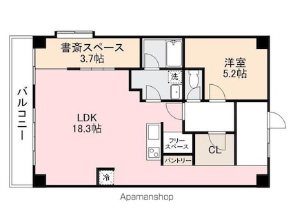 香川県高松市鶴市町[1LDK/66m2]の間取図