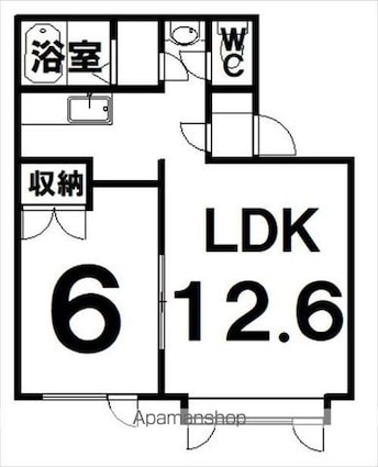 スターハイツ　スバル[1LDK/40.49m2]の間取図