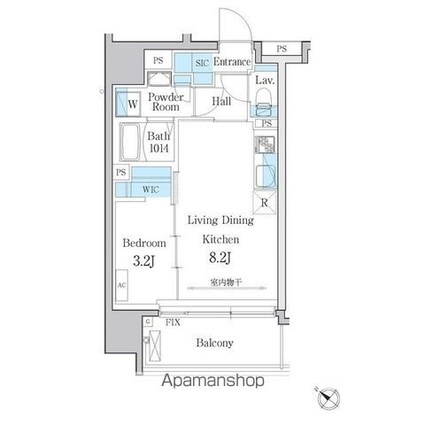 デュオメゾン文京白山[1LDK/30.48m2]の間取図