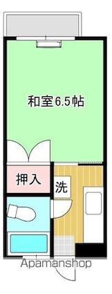 翼[1K/18.14m2]の間取図