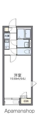 レオネクストウィステリア沖野上[1K/26.58m2]の間取図