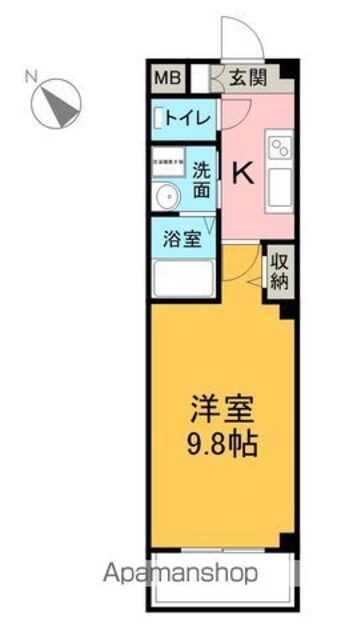 マリン半田板山[1K/30m2]の間取図