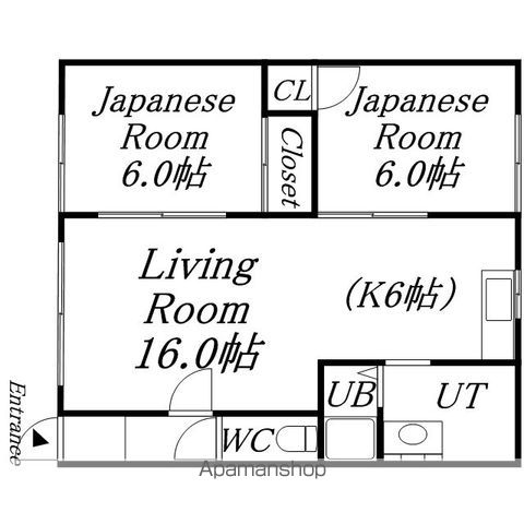 土本マンションBの間取り写真